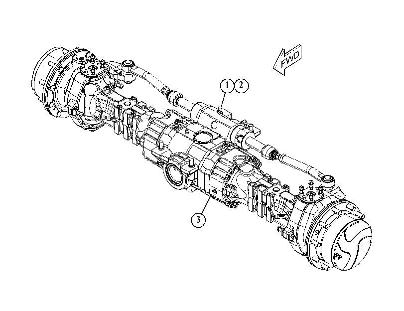 AXLE & MTG GP-FRONT 5476060 CAT