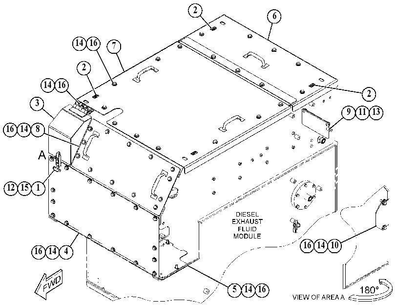 COVER GP-EXHAUST 4803968 CAT