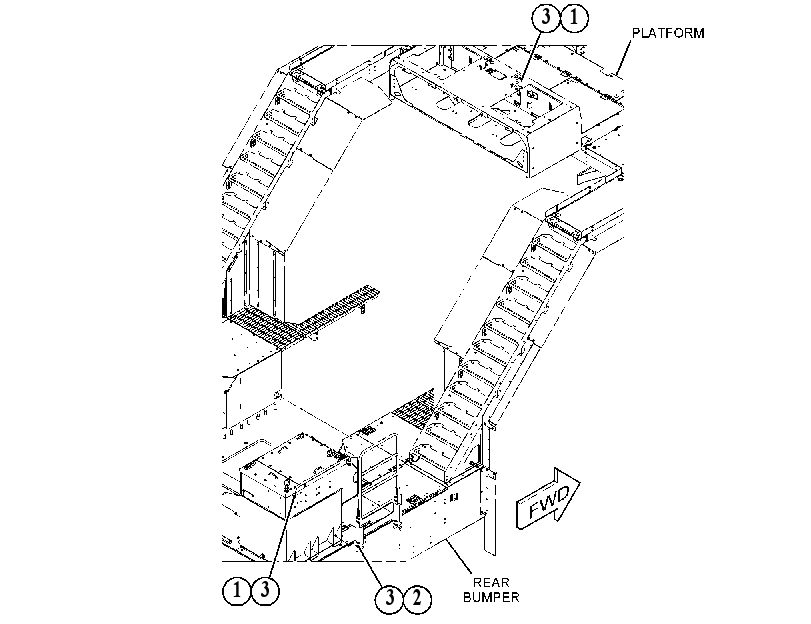 FASTENER GP-HANDRAIL 4895149 CAT