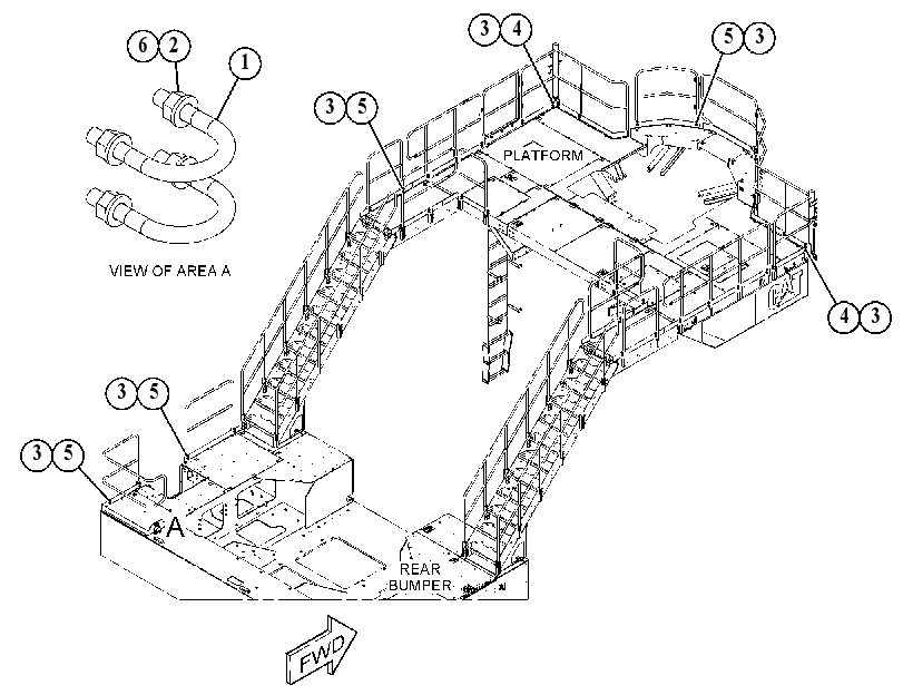 FASTENER GP-HANDRAIL 4895127 CAT