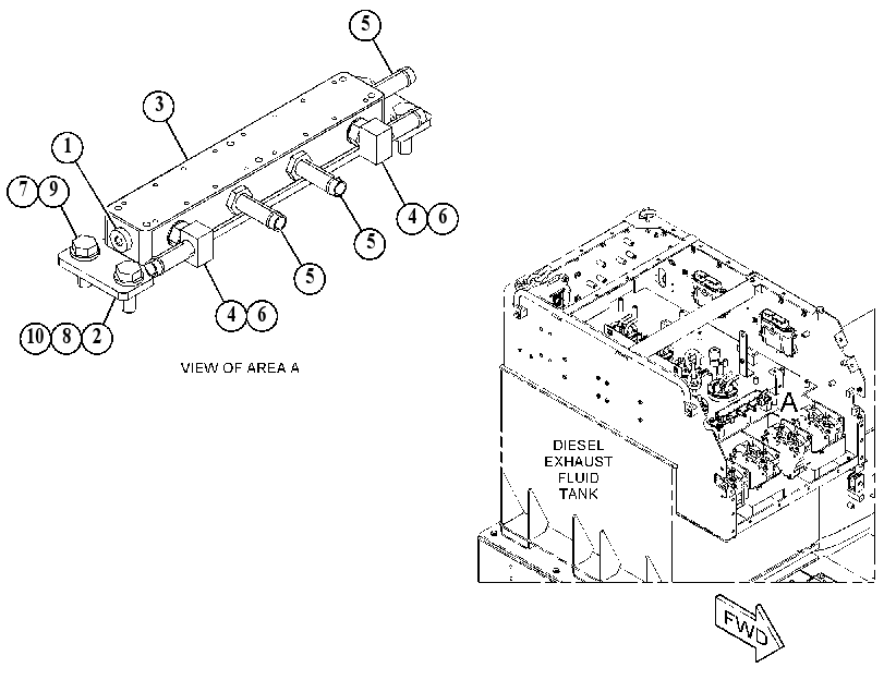 Коллектор AdBlue 4803961 CAT