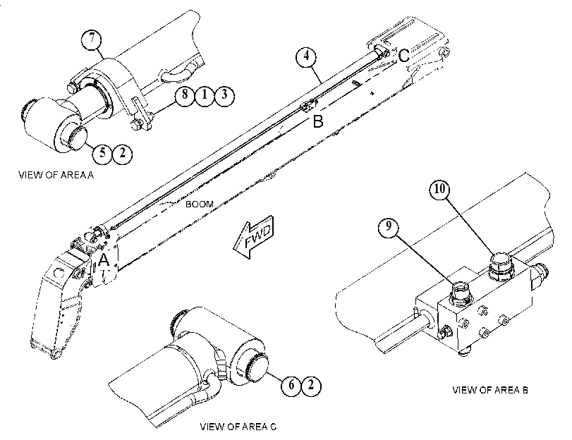 CYLINDER & MTG GP-TELESCOPING 5439650 CAT