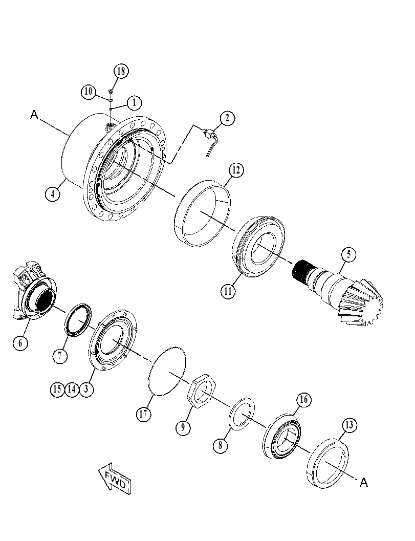 PINION GP-DIFFERENTIAL 4421914 CAT