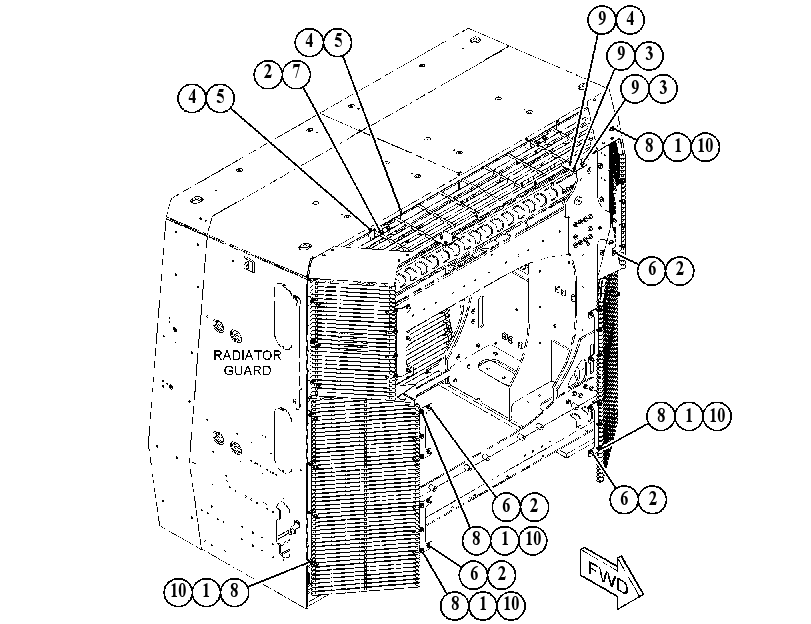 FASTENER GP-ENCLOSURE 4927107 CAT
