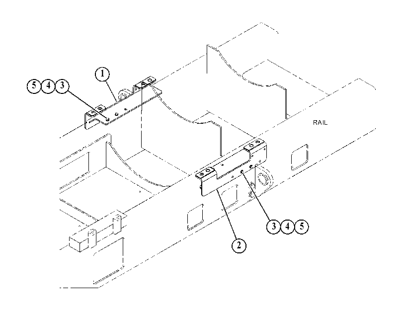 MOUNTING GP-RAIL 5488957 CAT