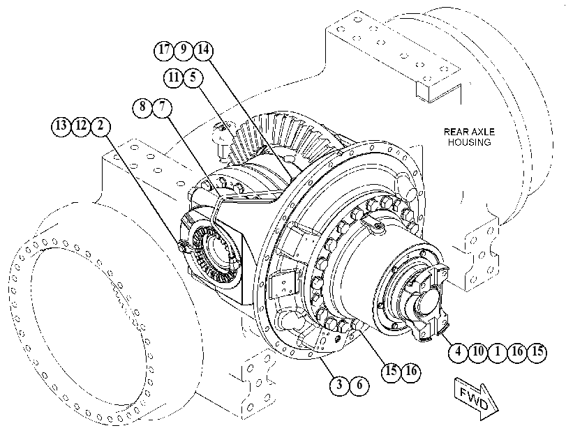 Дифференциал с конической передачей 4421920 CAT