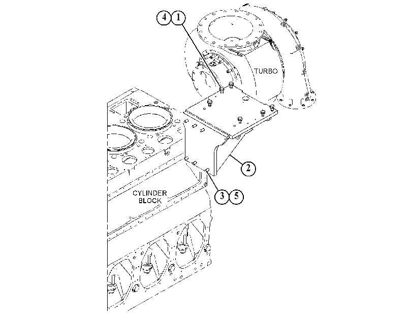 MOUNTING GP-TURBOCHARGER 1511125 CAT
