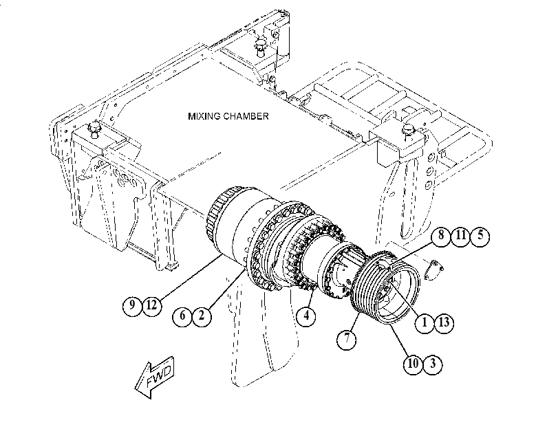 MOUNTING GP-AUX DRIVE MOTOR 4780042 CAT