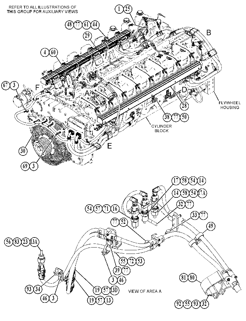 Проводка двигателя 5008016 CAT