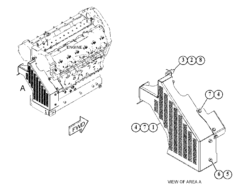 GUARD GP-ALTERNATOR 5037743 CAT