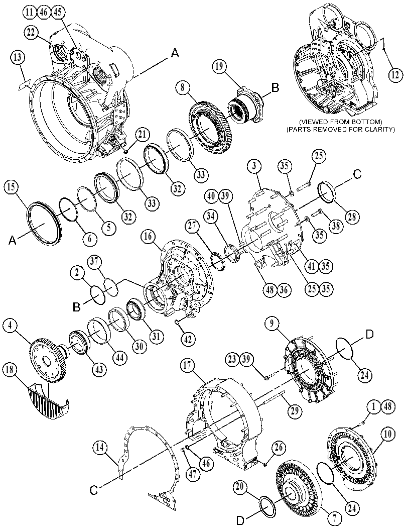 HOUSING GP-TORQUE CONVERTER 4903779 CAT