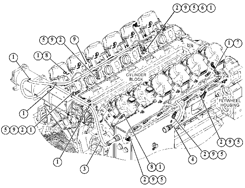Проводка двигателя 4597557 CAT