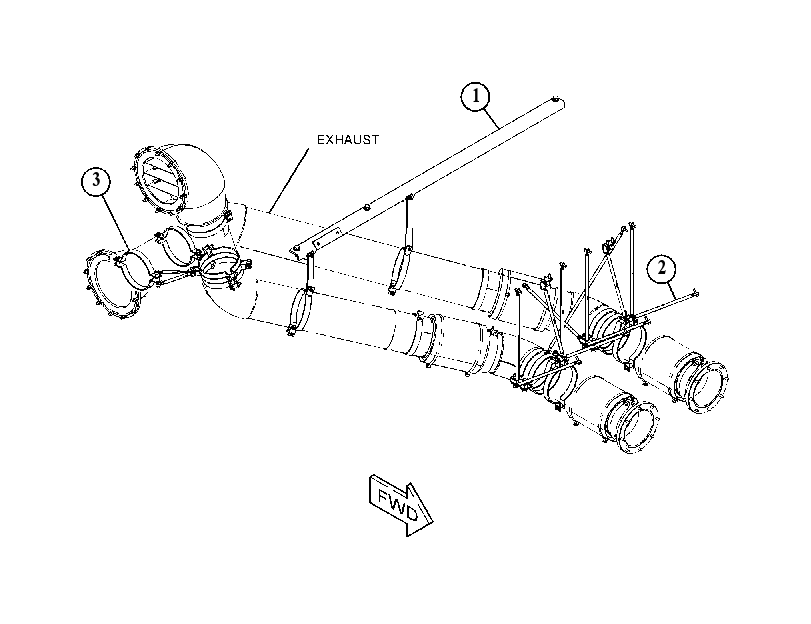 SUPPORT GP-EXHAUST 5335670 CAT