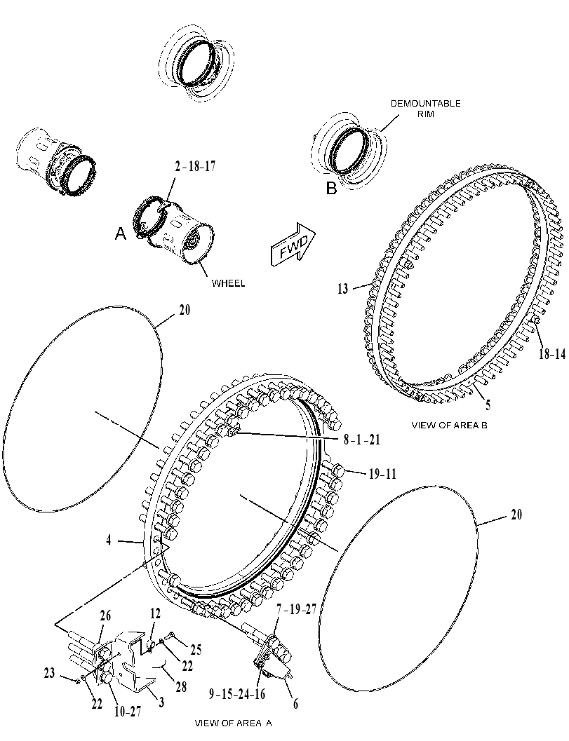 MOUNTING GP-WHEEL 2958063 CAT
