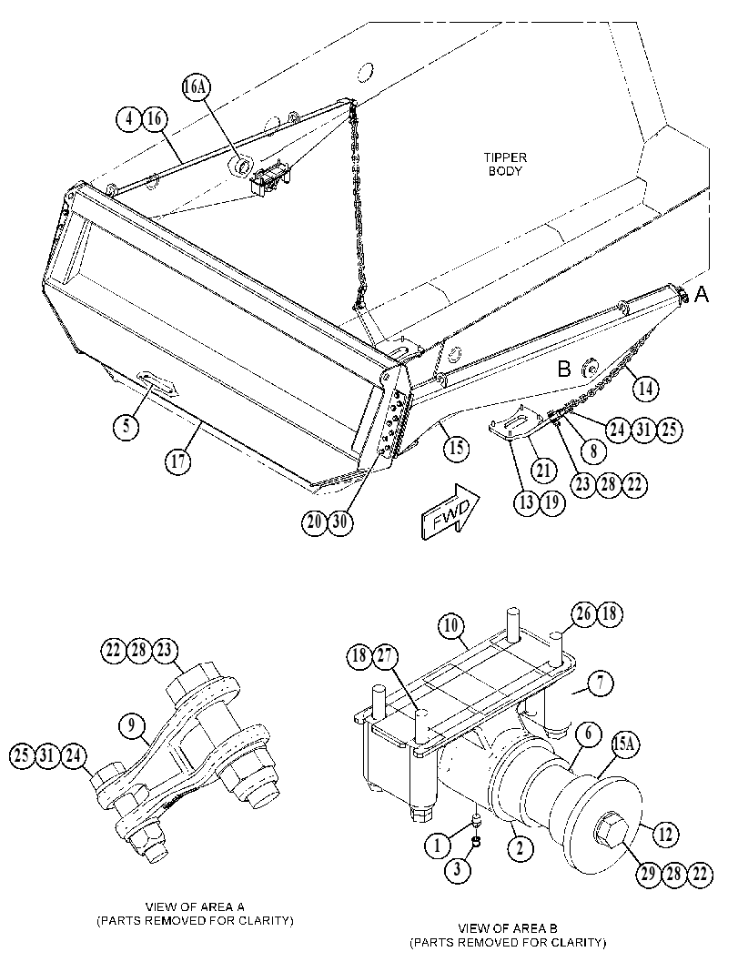 TAILGATE AR 5266596 CAT