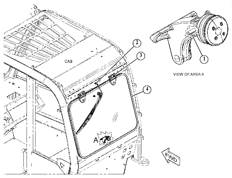 WINDOW GP-REAR 4592705 CAT