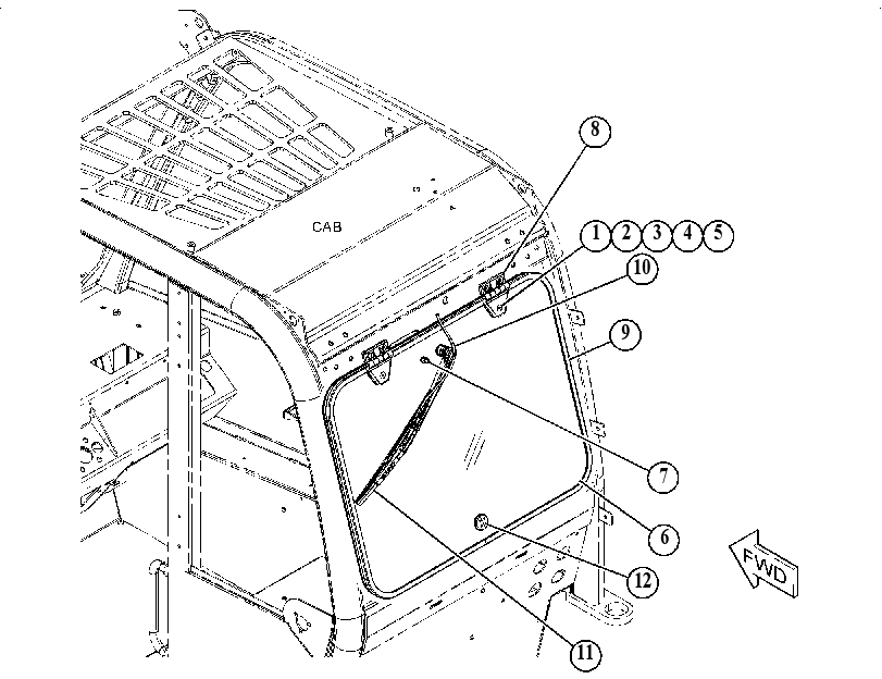 WINDOW GP-REAR 4592706 CAT