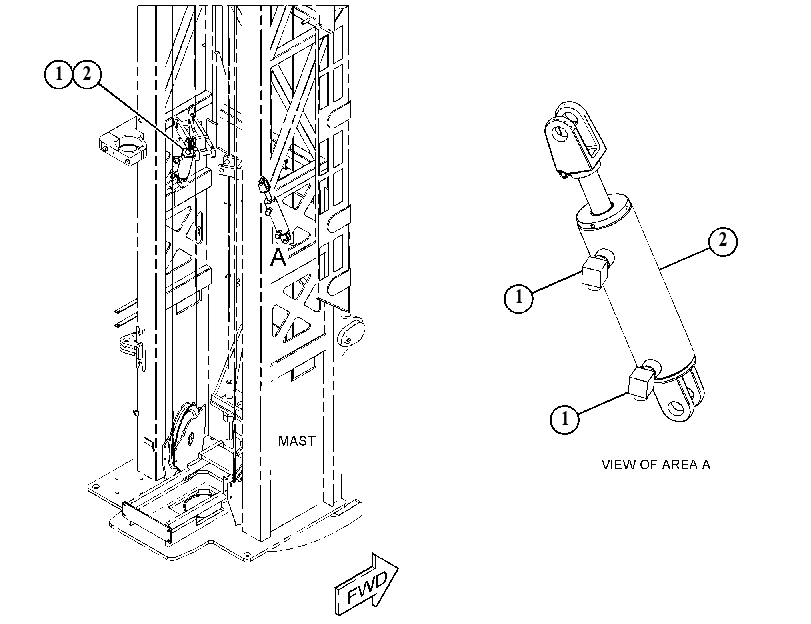 CYLINDER & MTG GP-HYDRAULIC 5131637 CAT