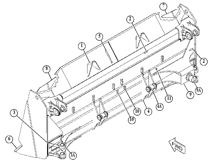 BLADE AS-SEMI-UNIVERSAL 5226408 CAT