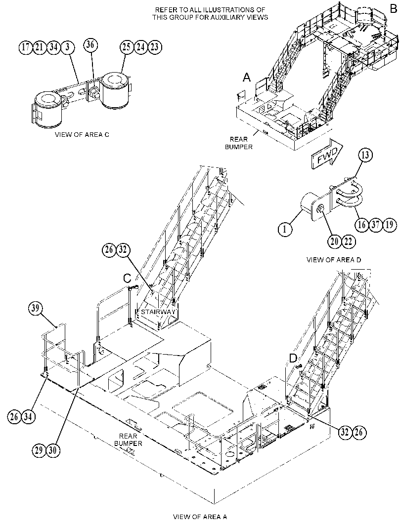 FASTENER GP-HANDRAIL 4860200 CAT