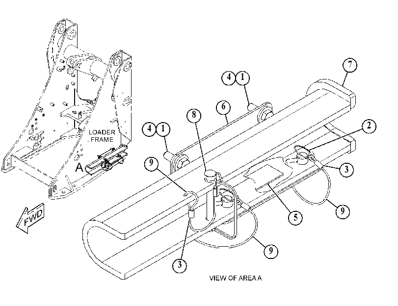 BRACE GP-LIFT CYLINDER 5458130 CAT