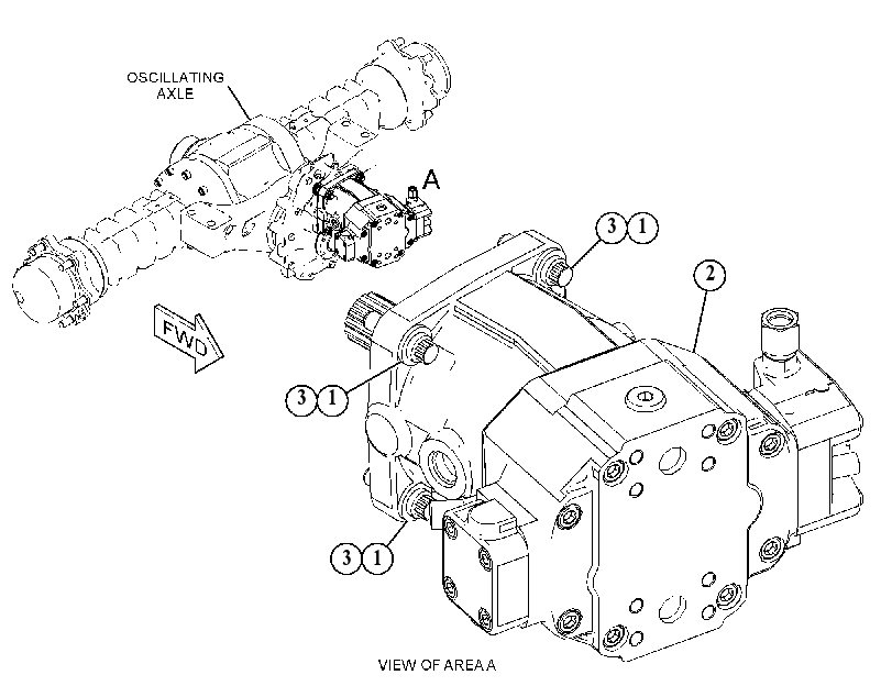 MOTOR & MTG GP-HYDROSTATIC 5289283 CAT