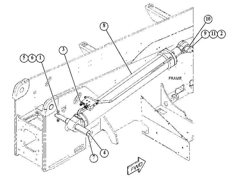 CYLINDER & MTG GP-LIFT 5435191 CAT