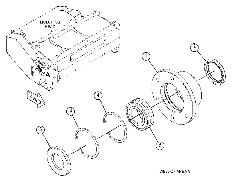 HUB & BEARING GP-MULCHING HEAD 5046040 CAT