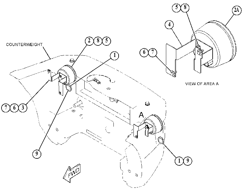 LIGHTING GP-REAR 5480244 CAT