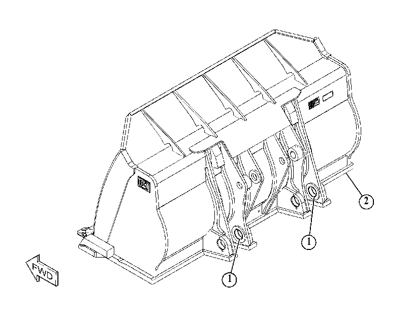 BUCKET GP-SLAG 5515559 CAT