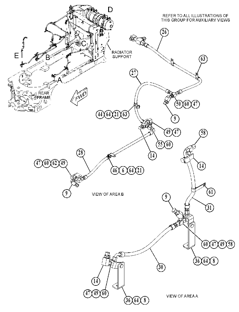 LINES GP-FIRE SUPPRESSION 5044016 CAT