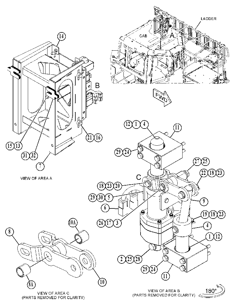 LATCH GP-SWINGOUT LADDER 4936177 CAT