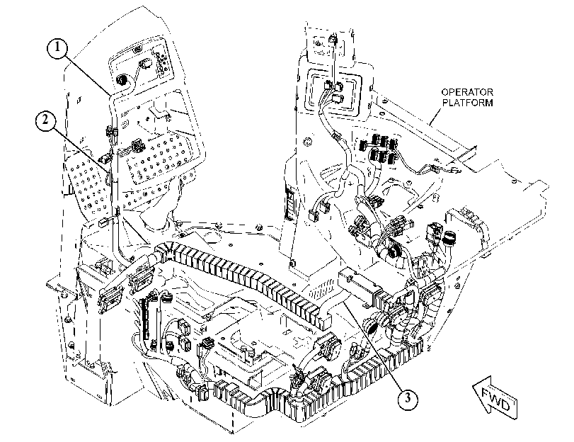 Проводка площадки 5440393 CAT