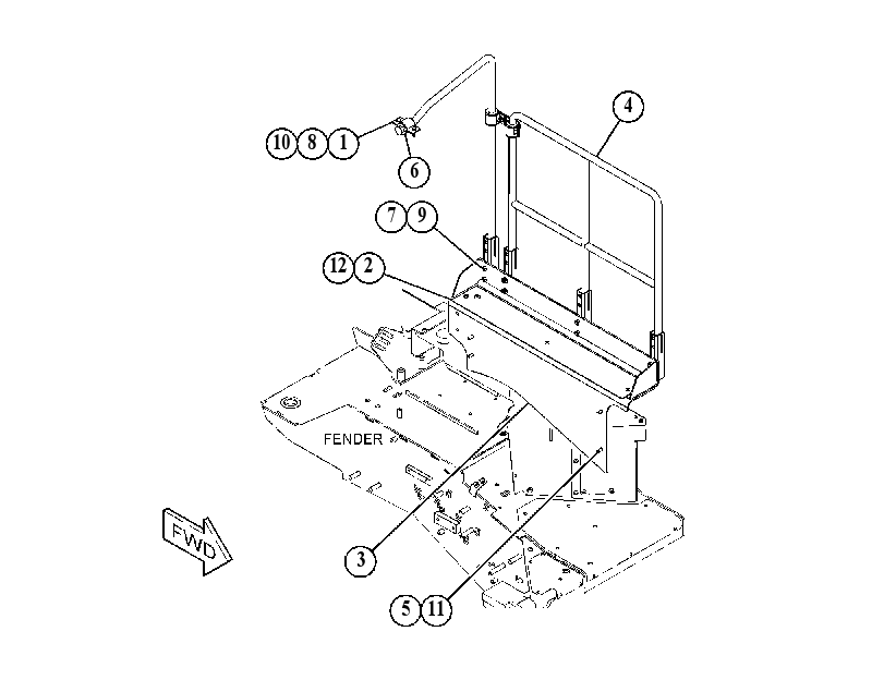 GUARDRAIL GP 5165225 CAT