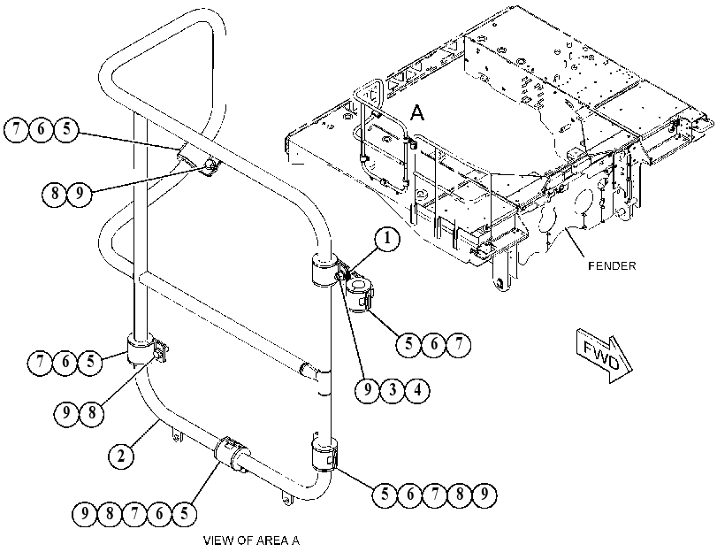 GUARDRAIL GP 4650422 CAT