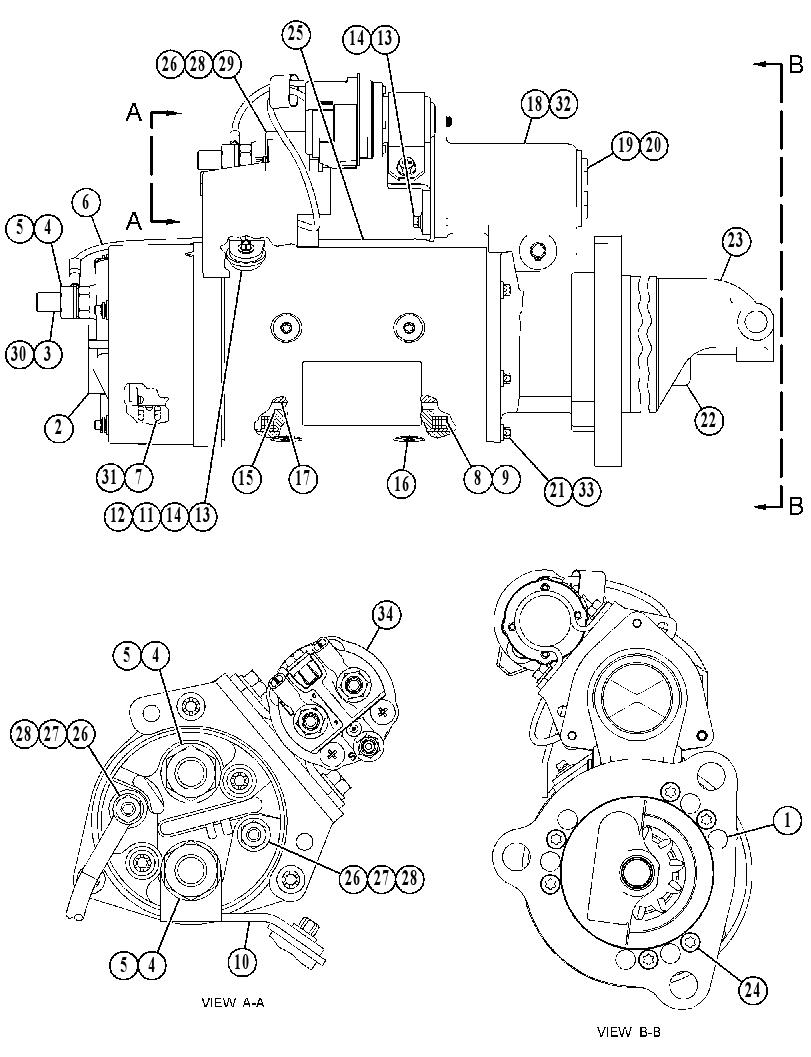 Стартер электрический 2965688 CAT