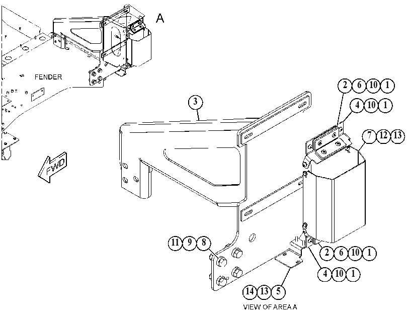 SUPPORT GP-LADDER 5143911 CAT