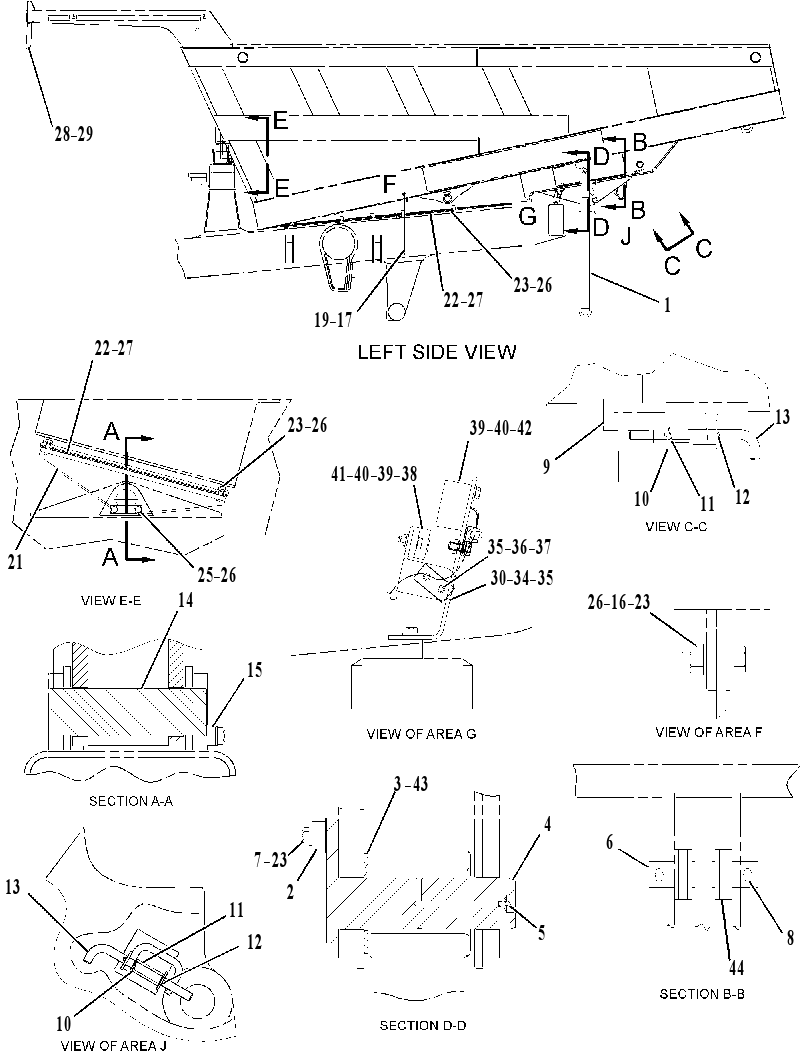 MOUNTING GP-TRUCK BODY 1364627 CAT