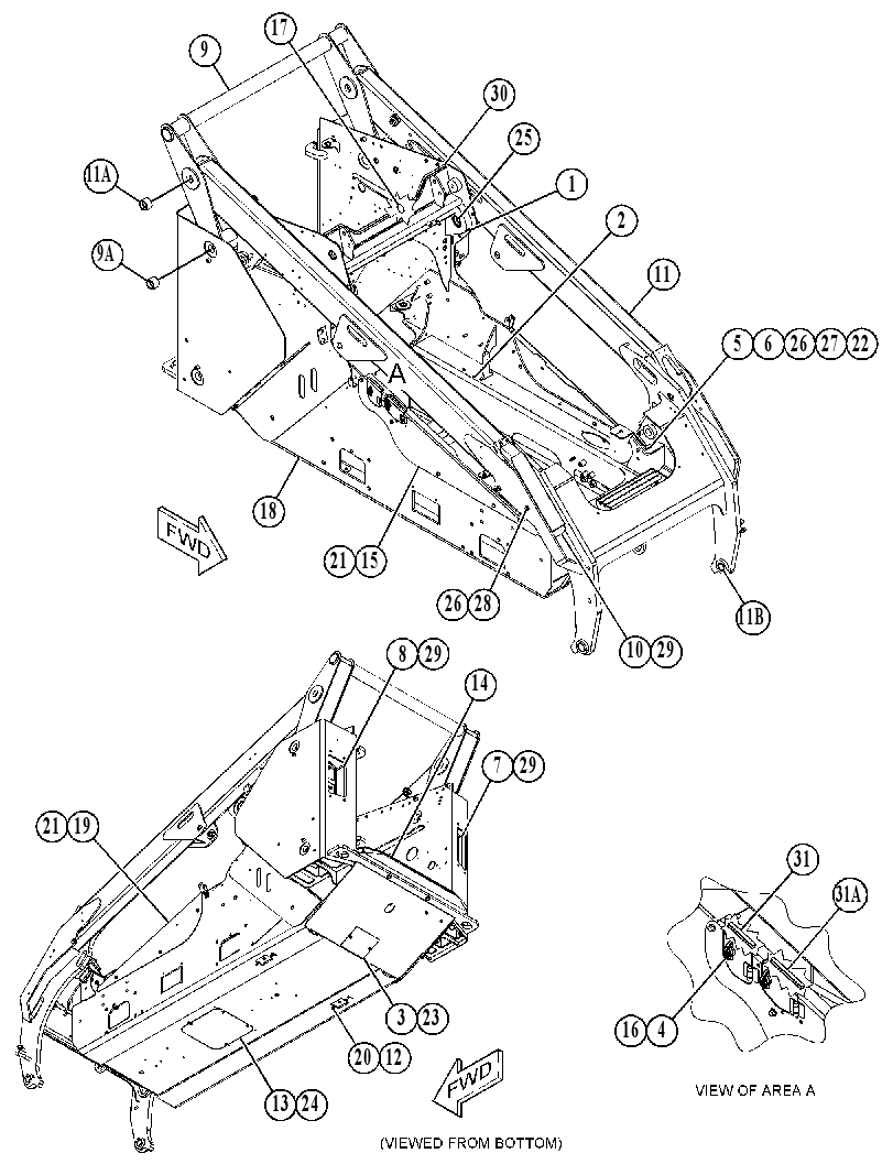 FRAME & MTG GP-MACHINE 4358775 CAT