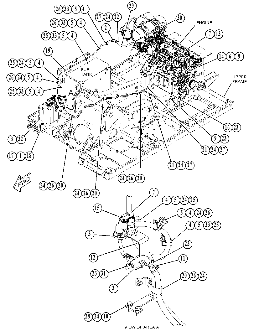 Трубопроводы AdBlue 5282076 CAT