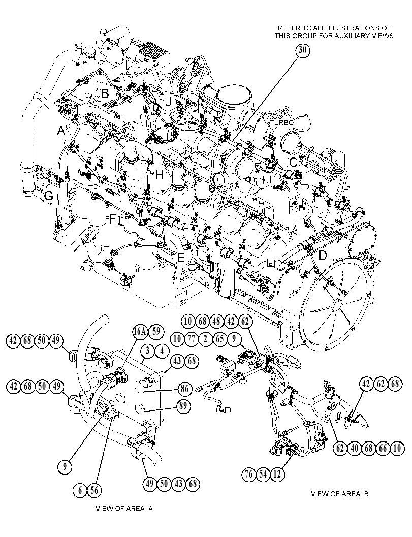 Проводка двигателя 4926747 CAT