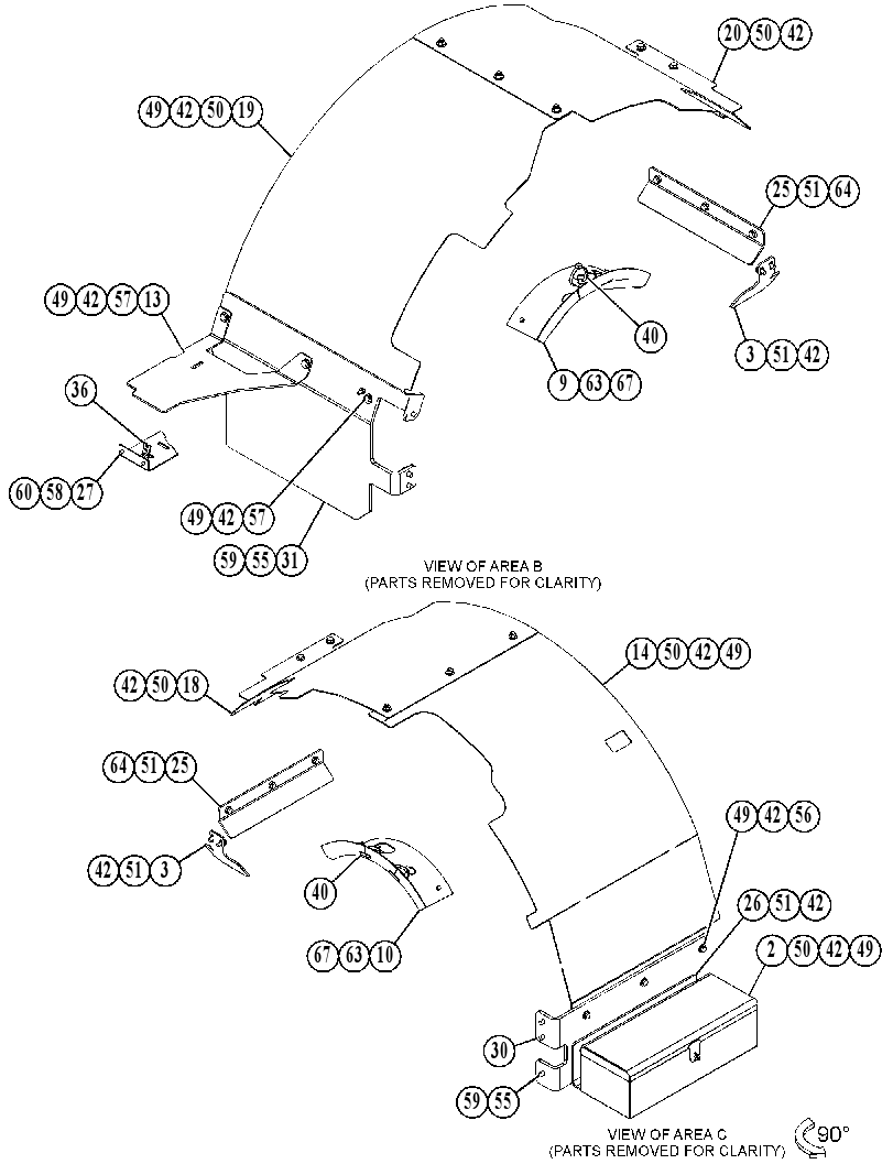 COVER GP-REAR 3831243 CAT