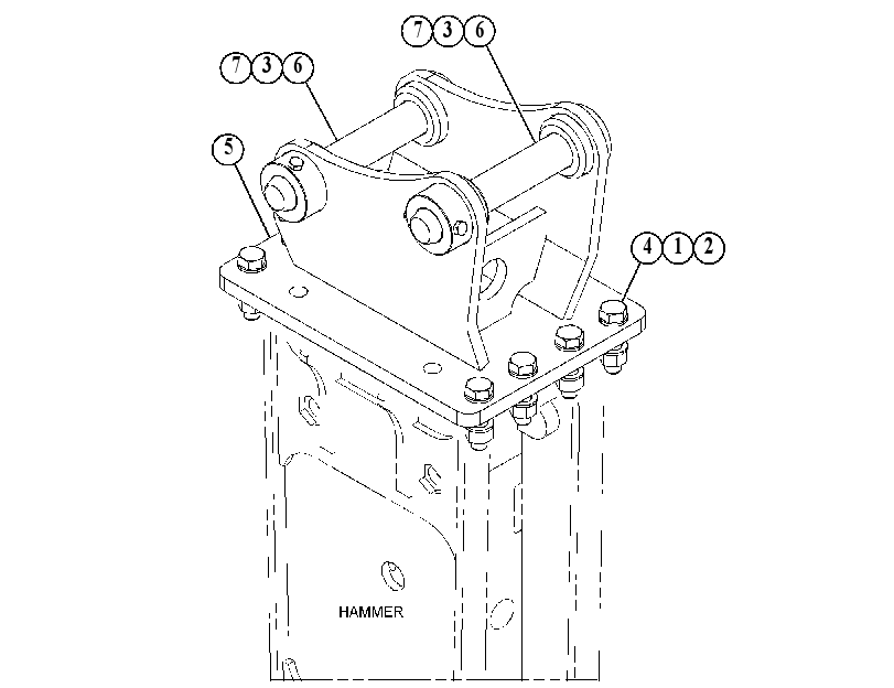 MOUNTING GP-HAMMER 5329065 CAT