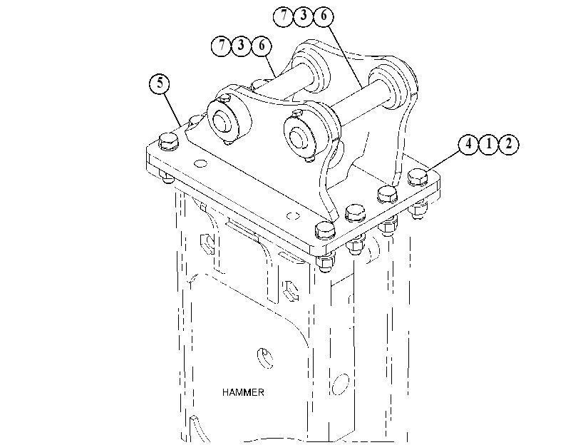 MOUNTING GP-HAMMER 5329063 CAT