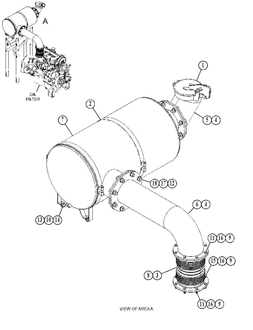 MUFFLER GP-SPARK ARRESTOR 3654302 CAT