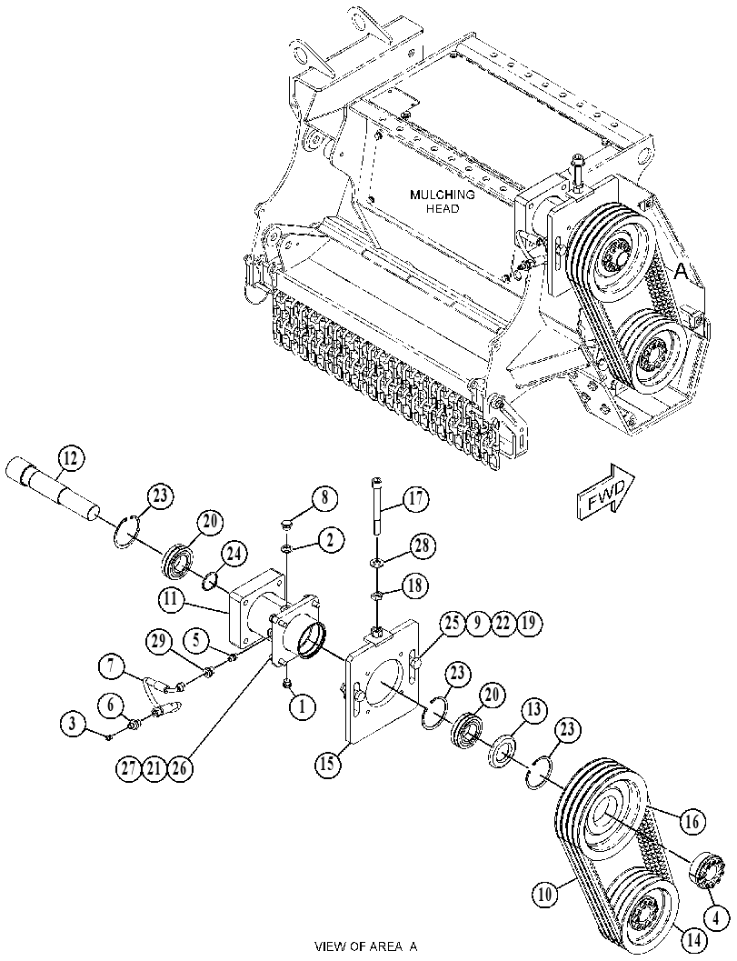 DRIVE GP-MULCHING HEAD 5046095 CAT