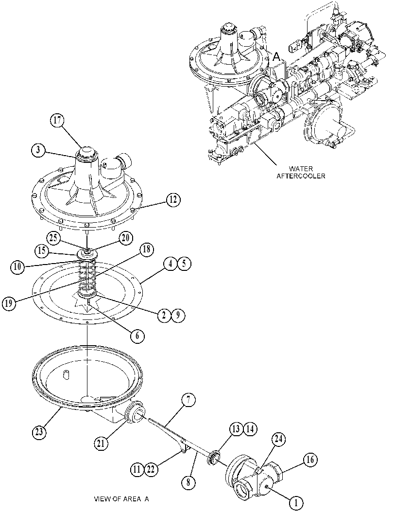 Регулятор давления газа 4461503 CAT