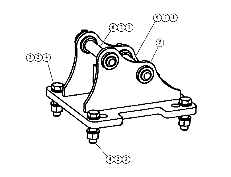 MOUNTING GP-HAMMER 5329055 CAT