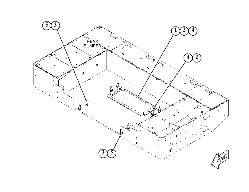 MOUNTING GP-BUMPER 5515950 CAT