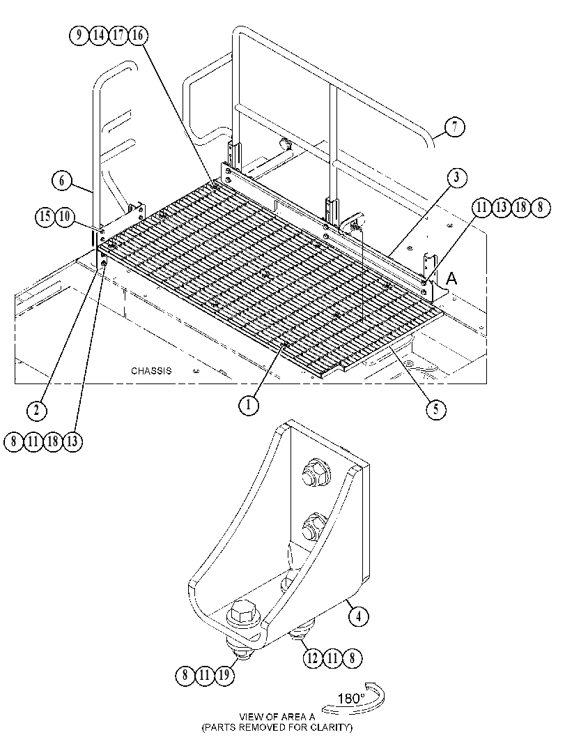 RAILING & PLATFORM GP 5326245 CAT